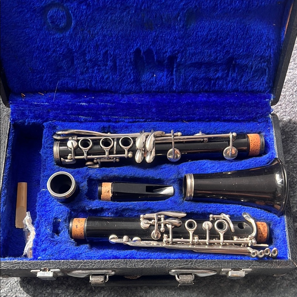 Black Clarinet with Silver Accents